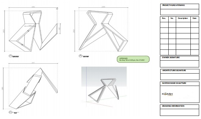 As Built Drawing by Kyash Cubes – Custom Made Furnitures